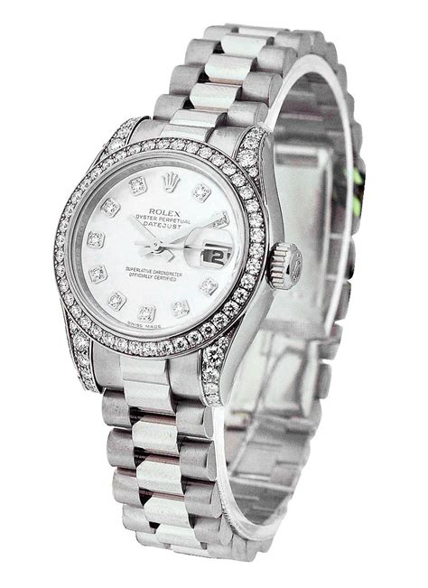 white gold rolex women's|rolex 179159.